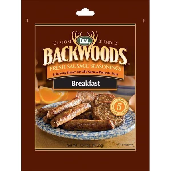 Backwoods Breakfast Sausage 167 oz Boxed, Lem, Mfr#: 9002